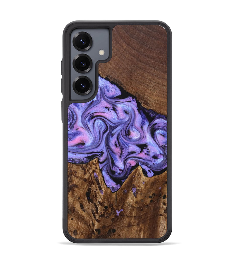 Galaxy S25 Plus Wood Phone Case - Cherry (Purple, 828286)
