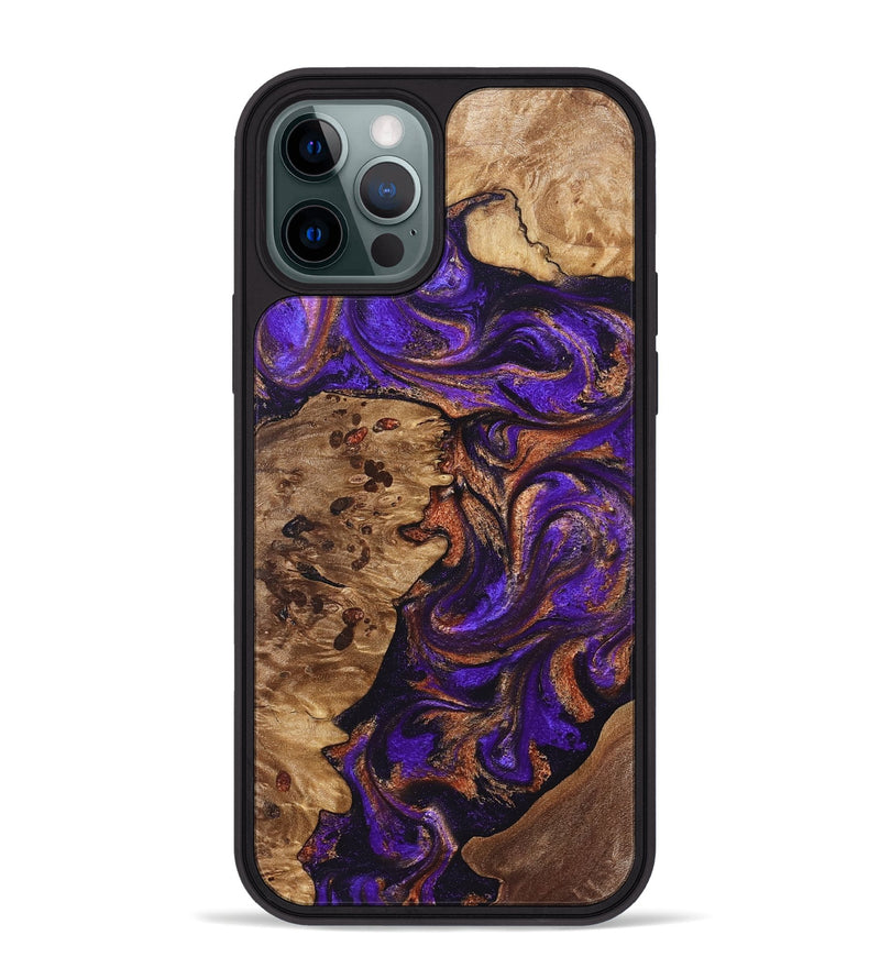 iPhone 12 Pro Max Wood Phone Case - Jenny (Purple, 828287)