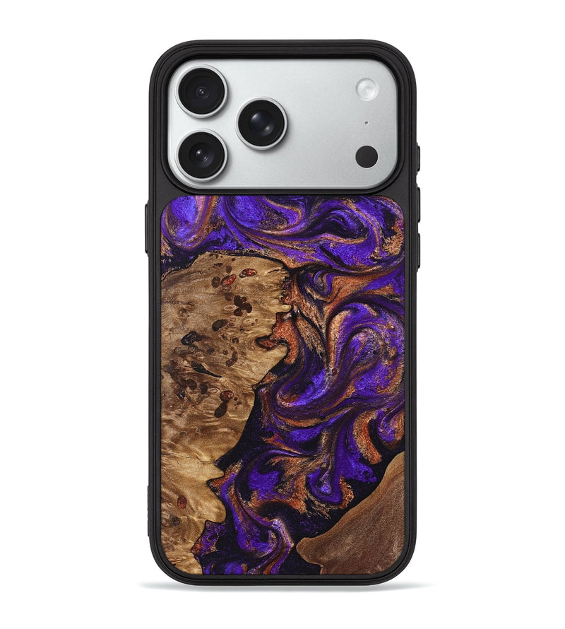 iPhone 18 Pro Max Wood Phone Case - Jenny (Purple, 828287)