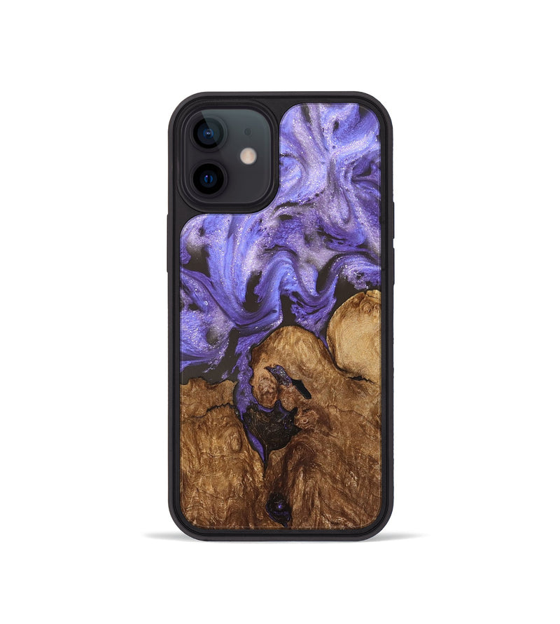 iPhone 12 mini Wood Phone Case - Nora (Purple, 828290)