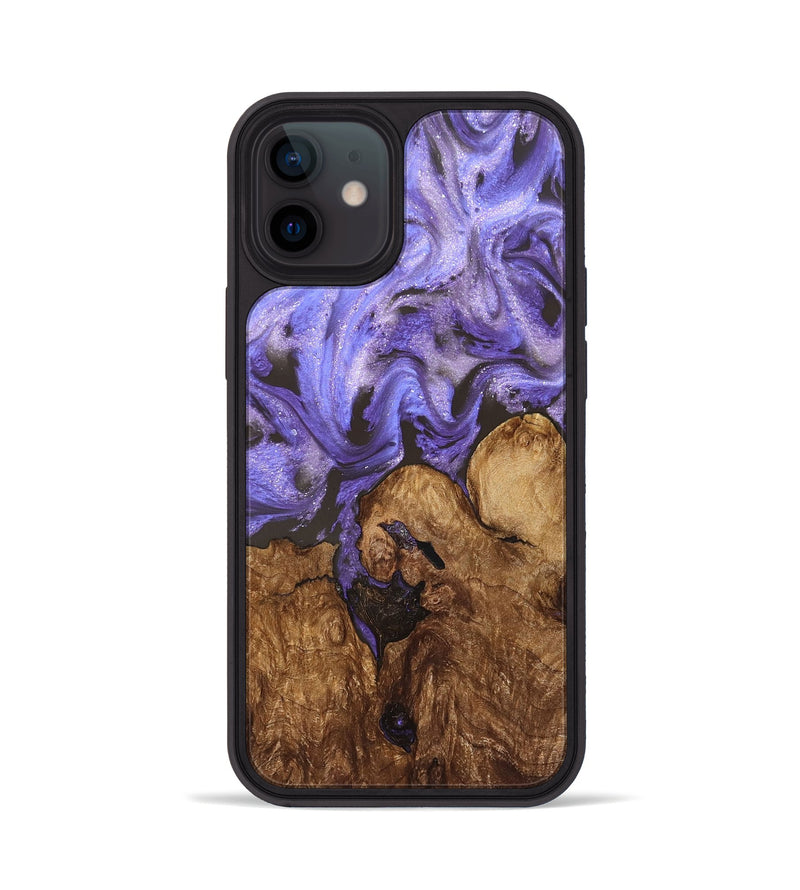 iPhone 12 Wood Phone Case - Nora (Purple, 828290)