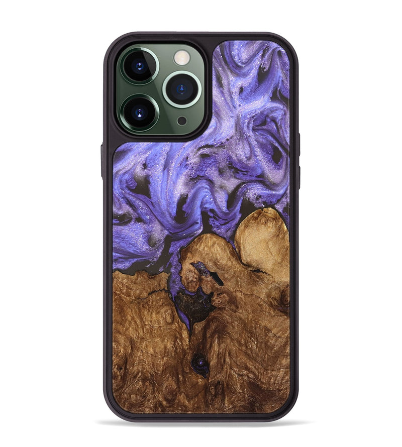 iPhone 13 Pro Max Wood Phone Case - Nora (Purple, 828290)