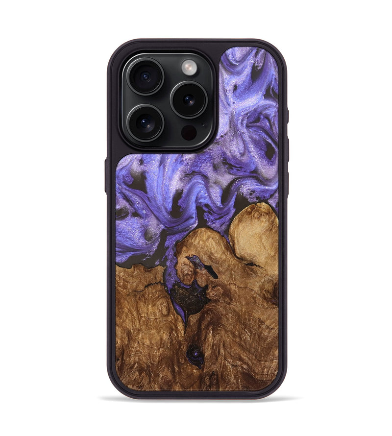 iPhone 15 Pro Wood Phone Case - Nora (Purple, 828290)