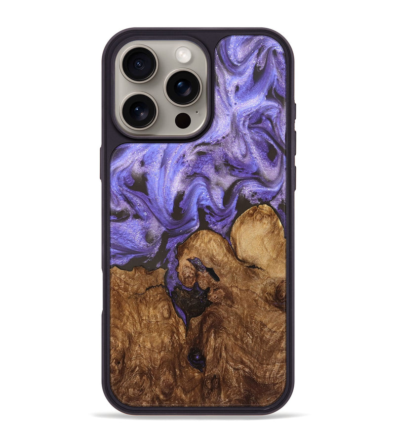 iPhone 16 Pro Max Wood Phone Case - Nora (Purple, 828290)