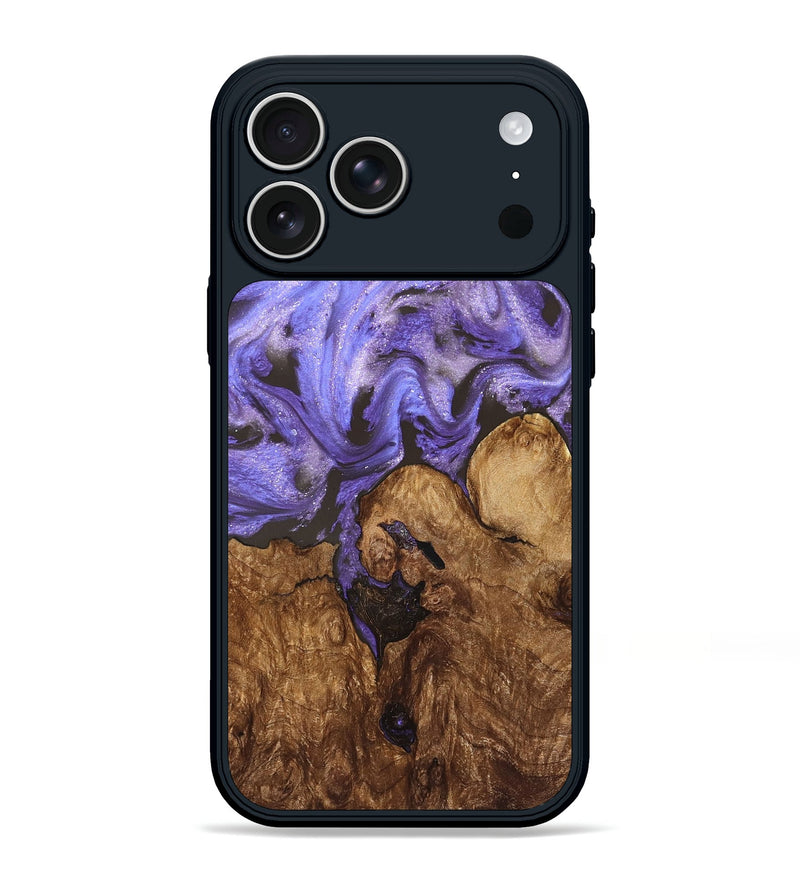 iPhone 17 Pro Max Wood Phone Case - Nora (Purple, 828290)