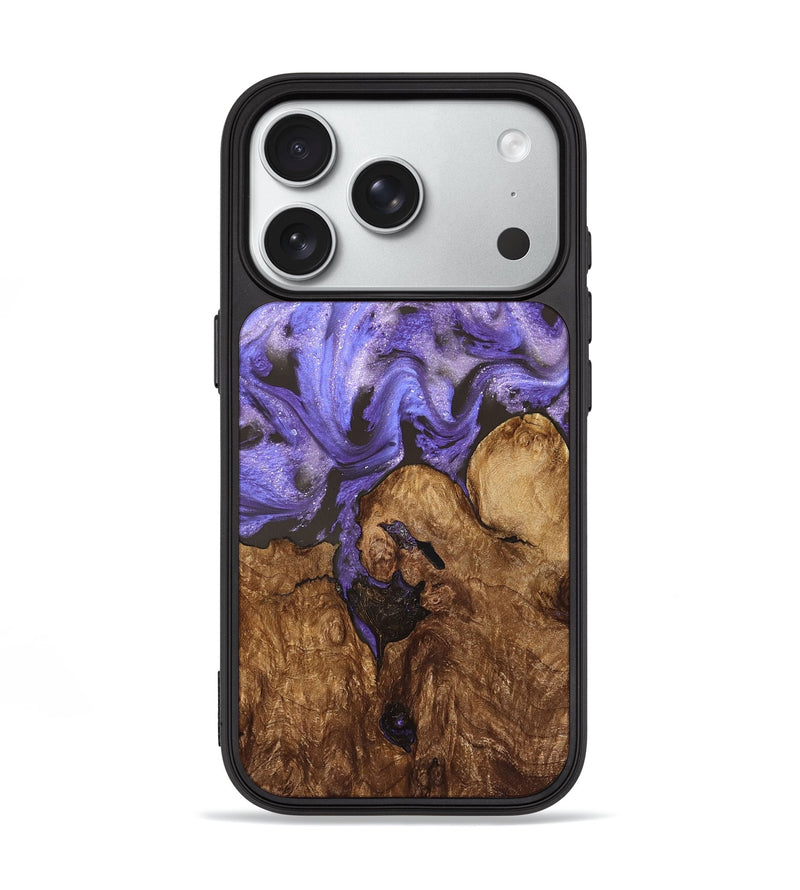 iPhone 18 Pro Wood Phone Case - Nora (Purple, 828290)