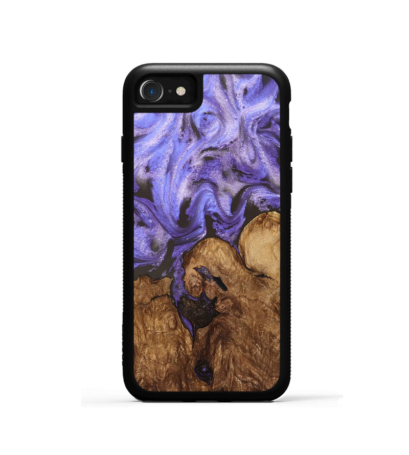 iPhone SE Wood Phone Case - Nora (Purple, 828290)