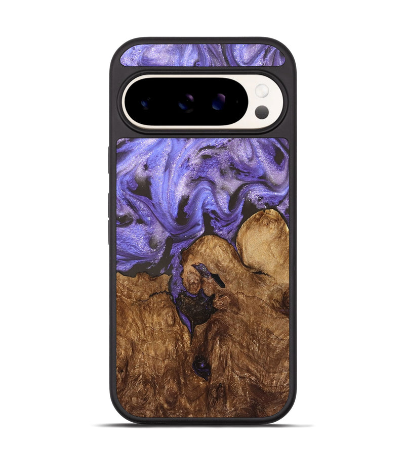 Pixel 9 Wood Phone Case - Nora (Purple, 828290)