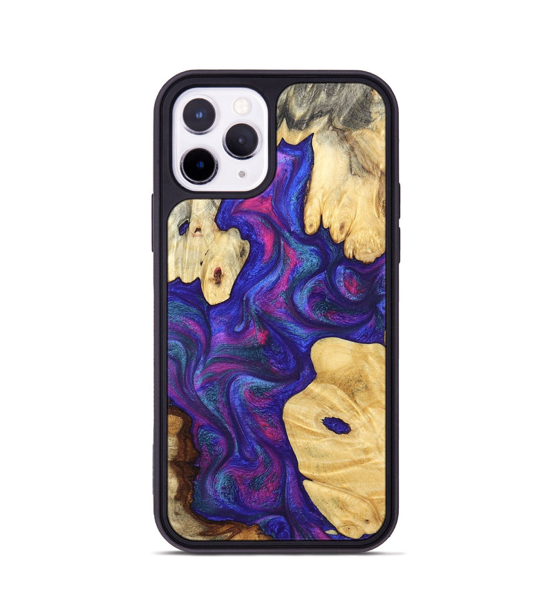 iPhone 11 Pro Wood Phone Case - Ludie (Purple, 828291)