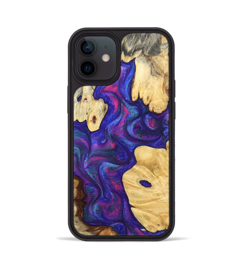 iPhone 12 Wood Phone Case - Ludie (Purple, 828291)