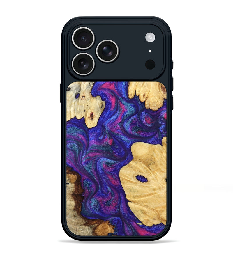 iPhone 17 Pro Max Wood Phone Case - Ludie (Purple, 828291)