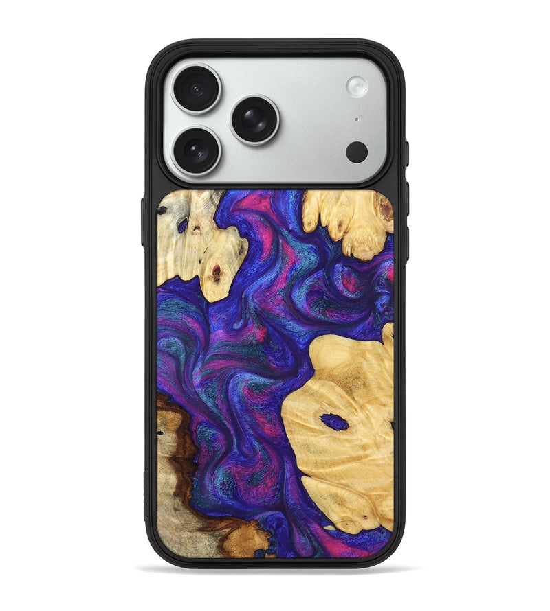 iPhone 18 Pro Max Wood Phone Case - Ludie (Purple, 828291)