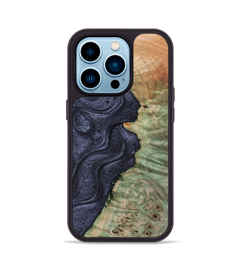 iPhone 14 Pro Wood Phone Case - Kristal (Wood Burl, 828295)