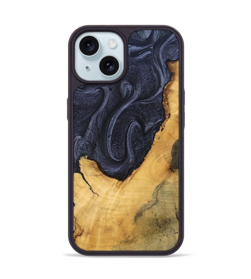 iPhone 15 Wood Phone Case - Maryann (Wood Burl, 828298)