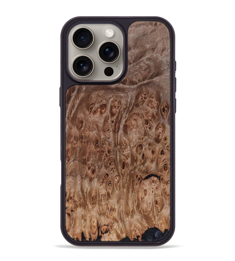 iPhone 16 Pro Max Wood Phone Case - Amoura (Wood Burl, 828303)