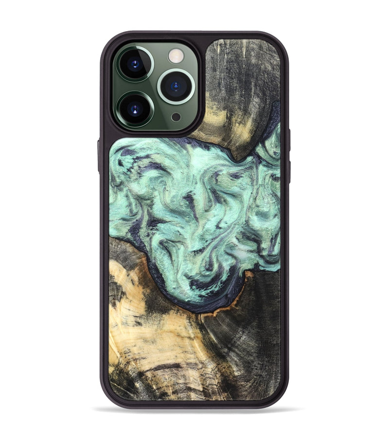iPhone 13 Pro Max Wood Phone Case - Georgia (Green, 828304)