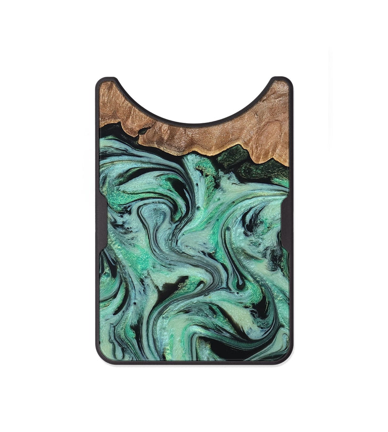 Alloy Wood Wallet - Kristi (Green, 828305)