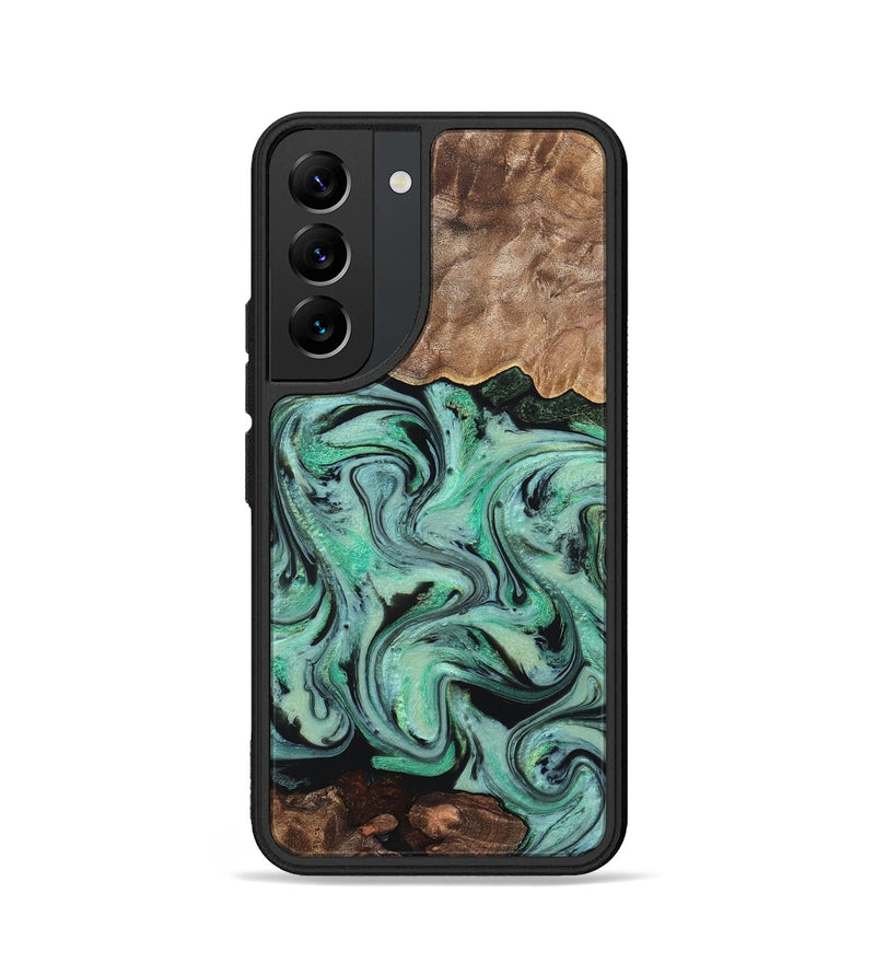 Galaxy S22 Wood Phone Case - Kristi (Green, 828305)