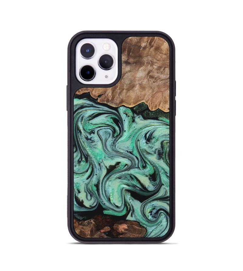 iPhone 11 Pro Wood Phone Case - Kristi (Green, 828305)