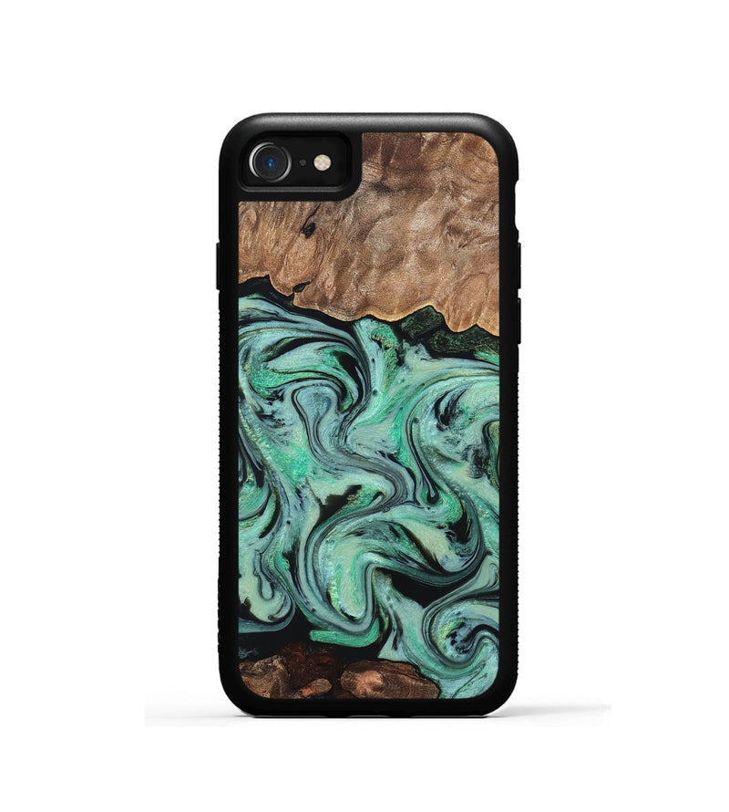 iPhone SE Wood Phone Case - Kristi (Green, 828305)