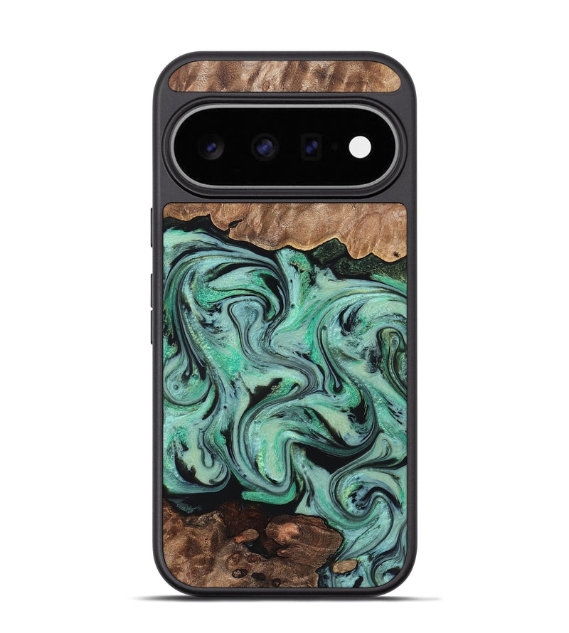 Pixel 11 Pro Wood Phone Case - Kristi (Green, 828305)