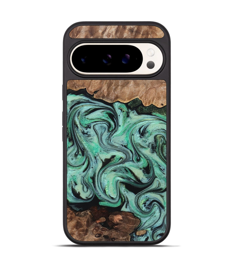 Pixel 9 Pro Wood Phone Case - Kristi (Green, 828305)