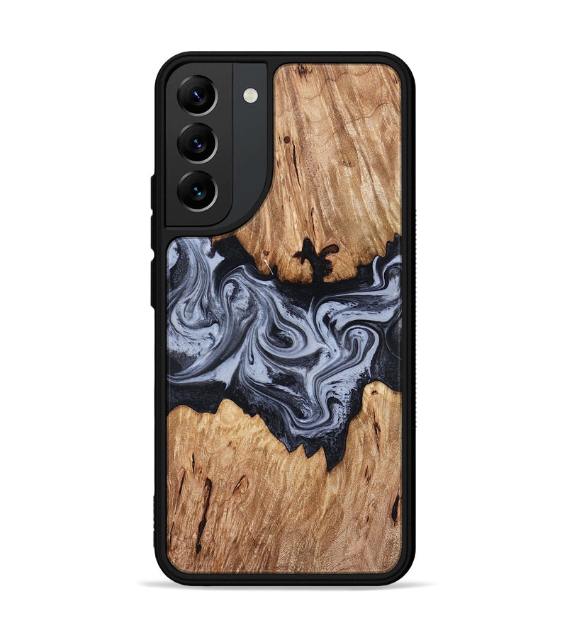 Galaxy S22 Plus Wood Phone Case - Shelly (Black & White, 828306)