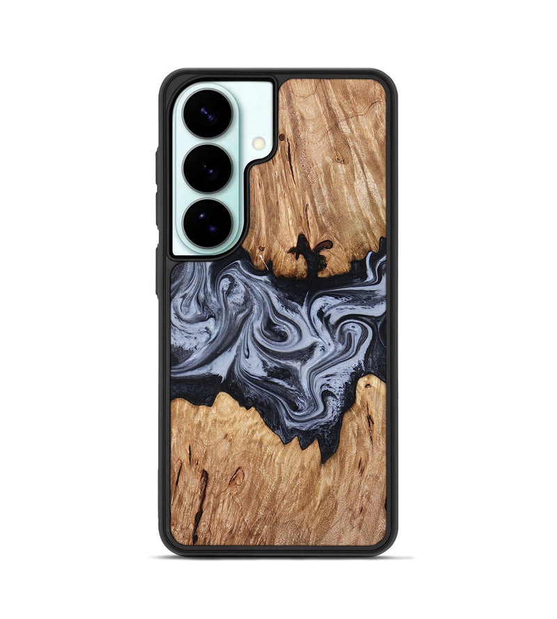 Galaxy S26 Wood Phone Case - Shelly (Black & White, 828306)