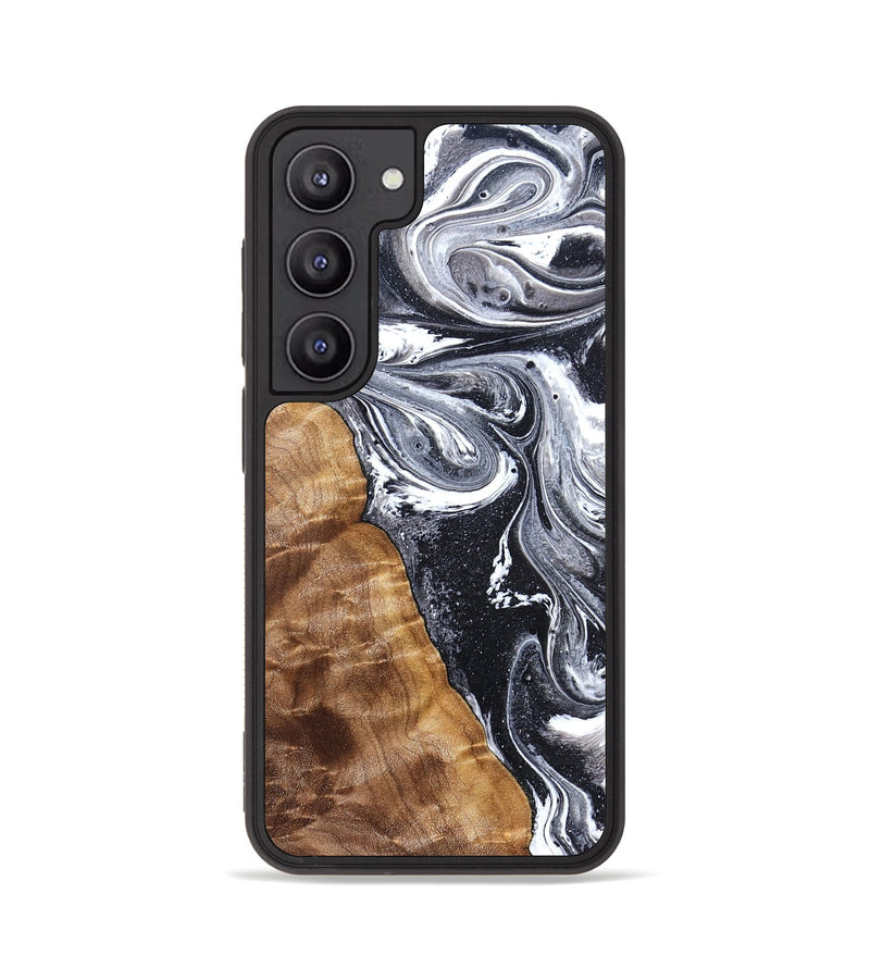 Galaxy S23 Wood Phone Case - Mustafa (Black & White, 828307)