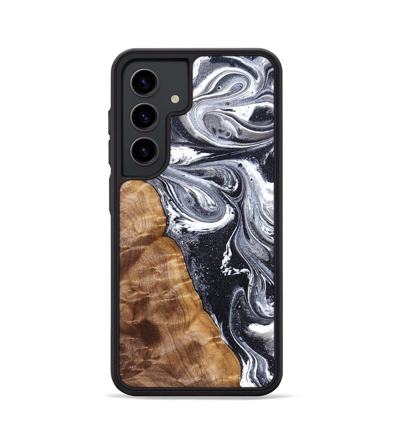 Galaxy S24 Wood Phone Case - Mustafa (Black & White, 828307)