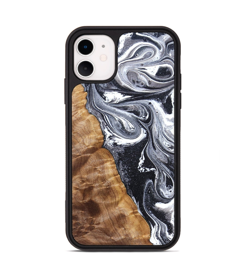 iPhone 11 Wood Phone Case - Mustafa (Black & White, 828307)