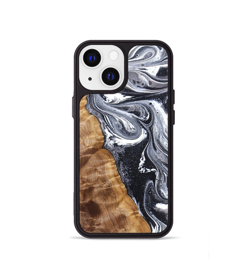 iPhone 13 mini Wood Phone Case - Mustafa (Black & White, 828307)