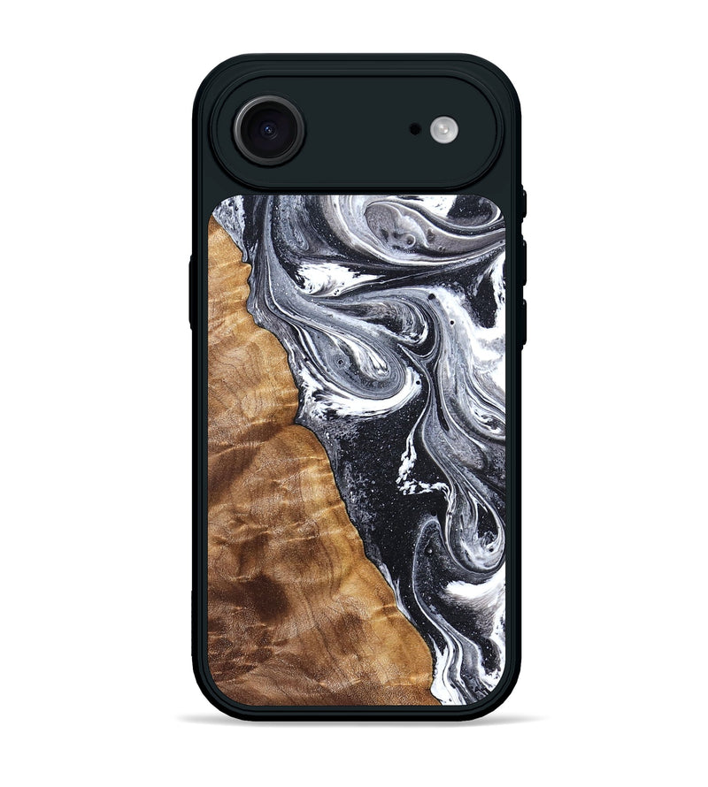 iPhone 17 Air Wood Phone Case - Mustafa (Black & White, 828307)