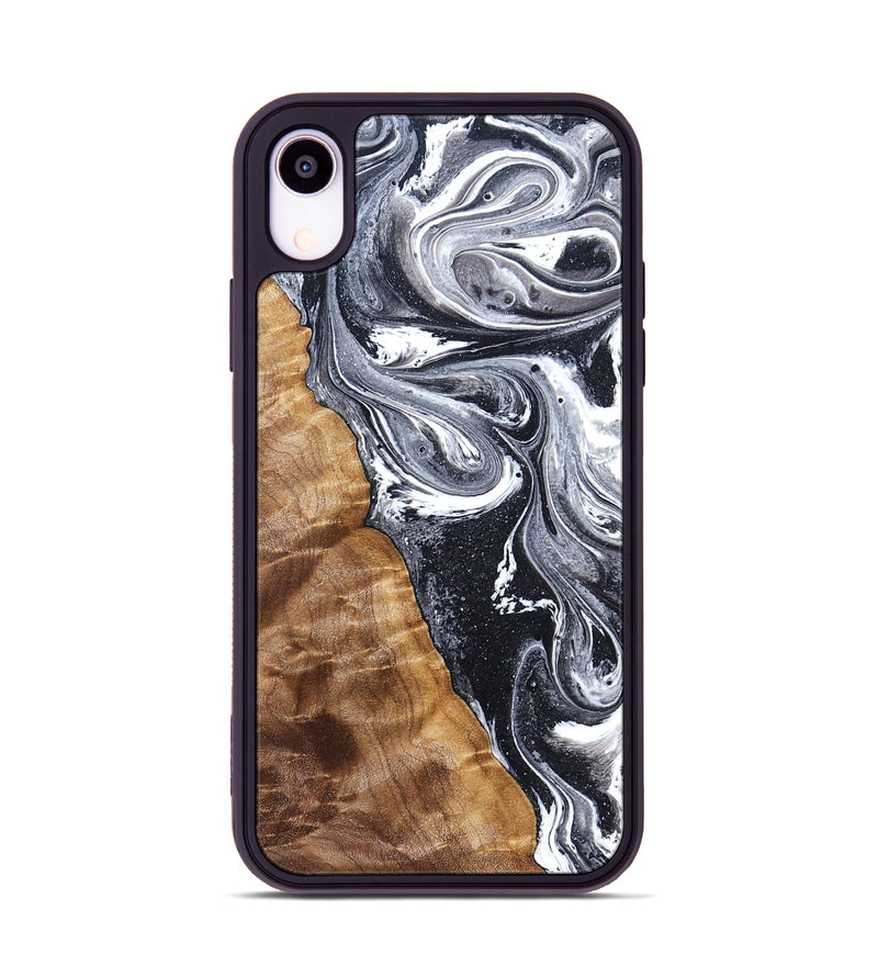 iPhone Xr Wood Phone Case - Mustafa (Black & White, 828307)