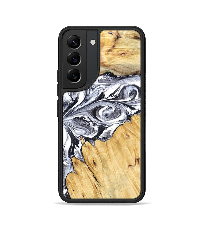 Galaxy S22 Wood Phone Case - Starr (Black & White, 828308)