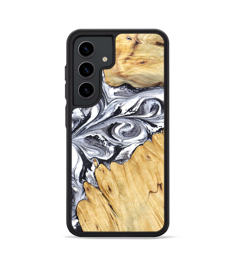 Galaxy S24 Wood Phone Case - Starr (Black & White, 828308)