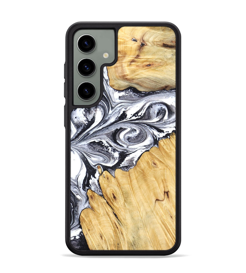Galaxy S24 Plus Wood Phone Case - Starr (Black & White, 828308)