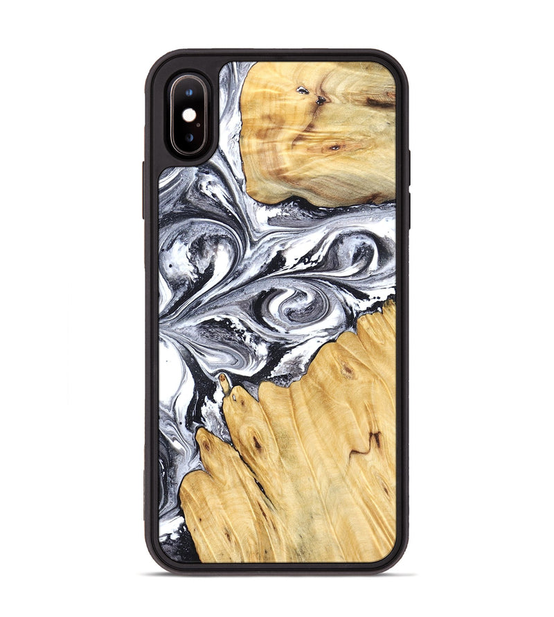 iPhone Xs Max Wood Phone Case - Starr (Black & White, 828308)