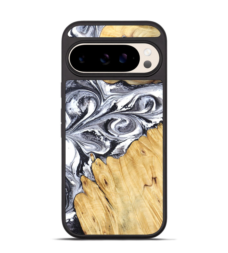 Pixel 10 Wood Phone Case - Starr (Black & White, 828308)