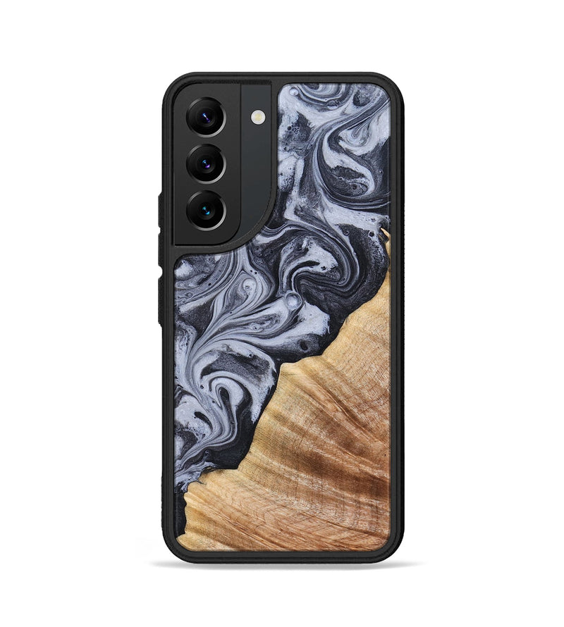 Galaxy S22 Wood Phone Case - Marvel (Black & White, 828309)