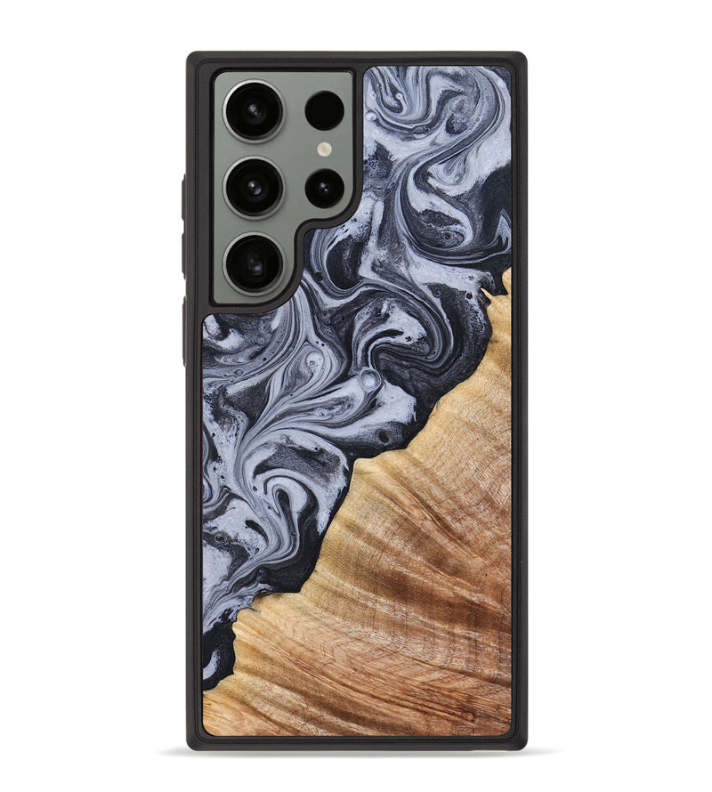 Galaxy S23 Ultra Wood Phone Case - Marvel (Black & White, 828309)