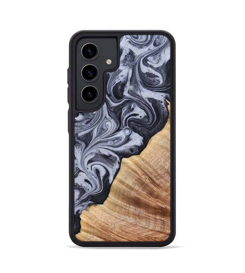 Galaxy S24 Wood Phone Case - Marvel (Black & White, 828309)