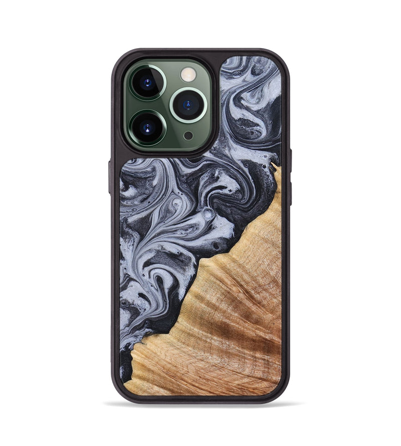 iPhone 13 Pro Wood Phone Case - Marvel (Black & White, 828309)