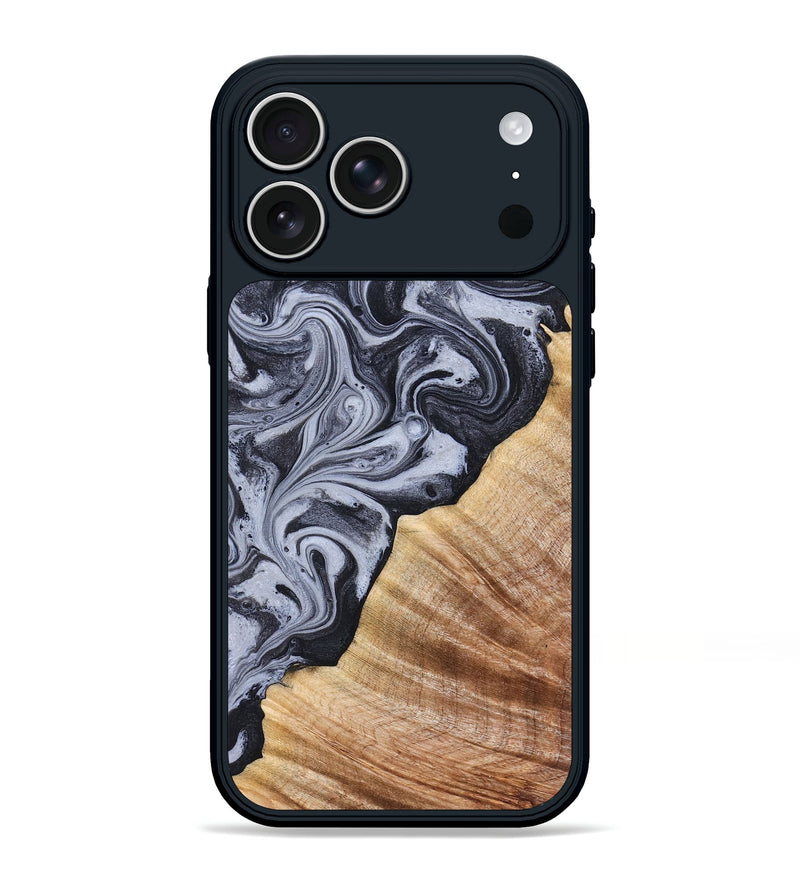 iPhone 17 Pro Max Wood Phone Case - Marvel (Black & White, 828309)