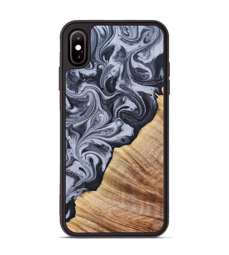 iPhone Xs Max Wood Phone Case - Marvel (Black & White, 828309)