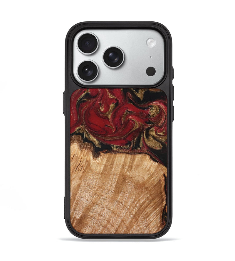 iPhone 18 Pro Wood Phone Case - Hayden (Red, 828310)