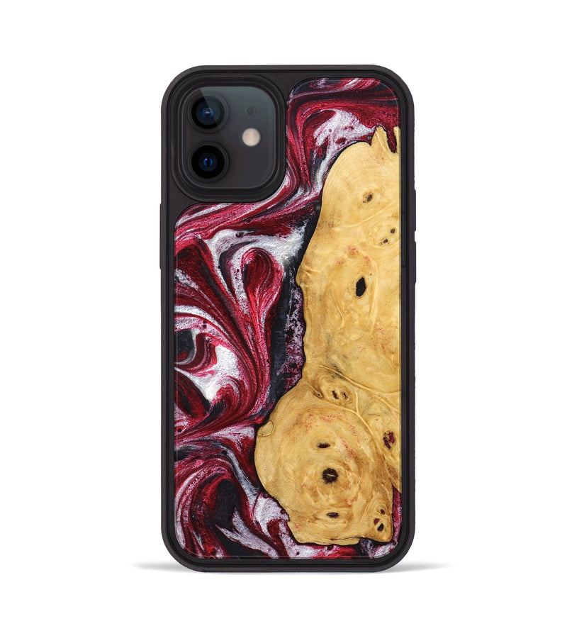 iPhone 12 Wood Phone Case - Foster (Red, 828311)