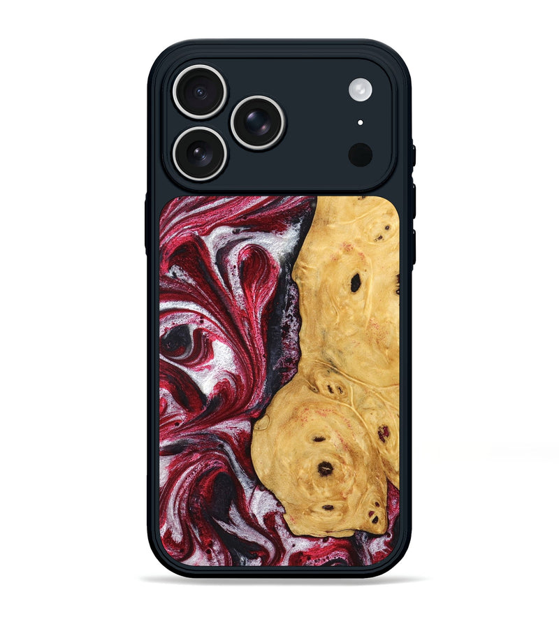 iPhone 17 Pro Max Wood Phone Case - Foster (Red, 828311)