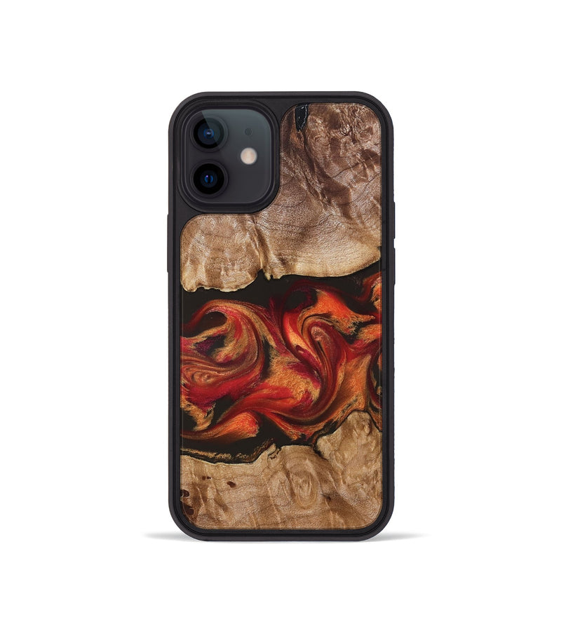 iPhone 12 mini Wood Phone Case - Ashlynn (Red, 828314)