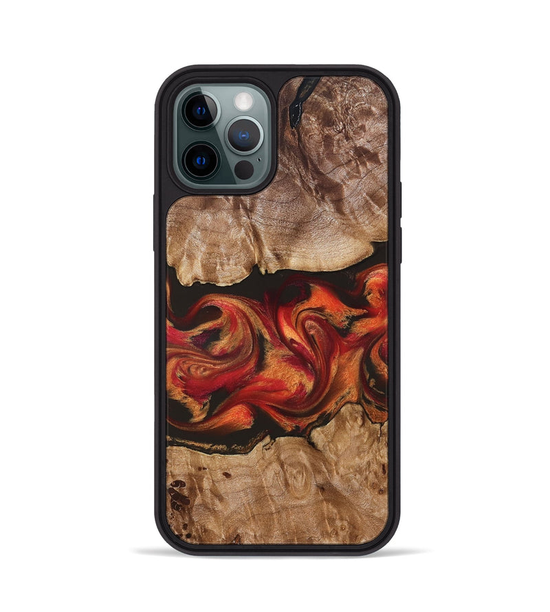 iPhone 12 Pro Wood Phone Case - Ashlynn (Red, 828314)